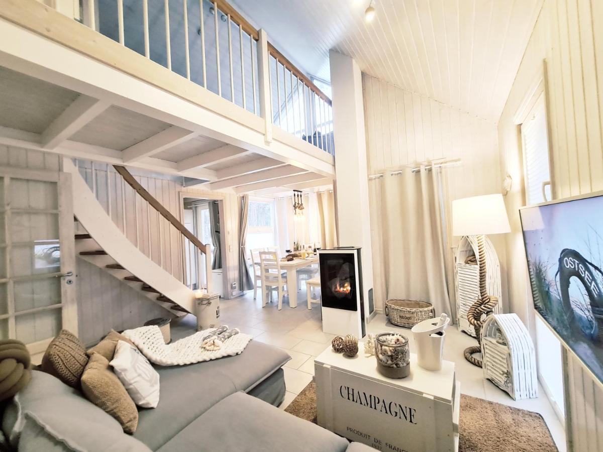 Strandhaus Ruegen - Meerblick, Sauna, Kamin & Whirlpool Baabe Exteriör bild