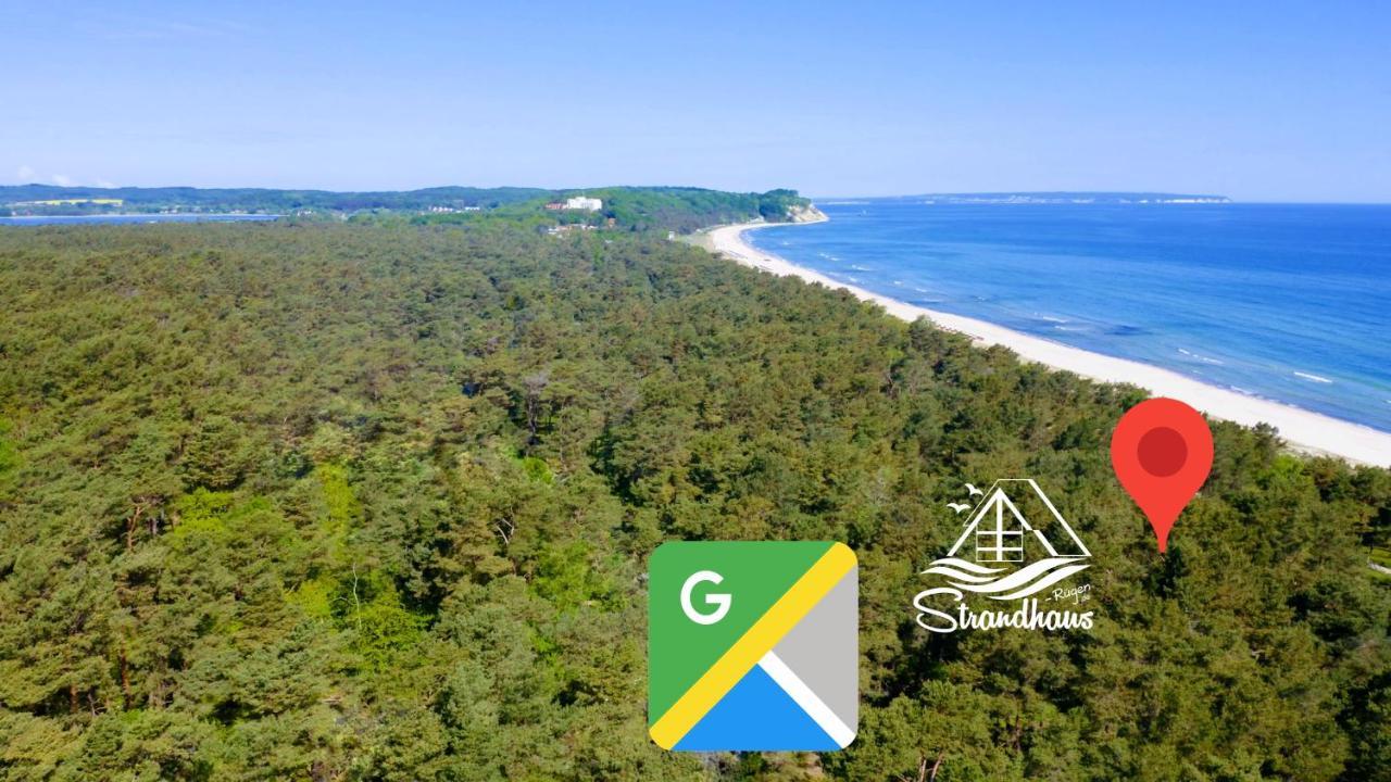 Strandhaus Ruegen - Meerblick, Sauna, Kamin & Whirlpool Baabe Exteriör bild
